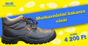 acélbetétes munkavédelmi bakancs
